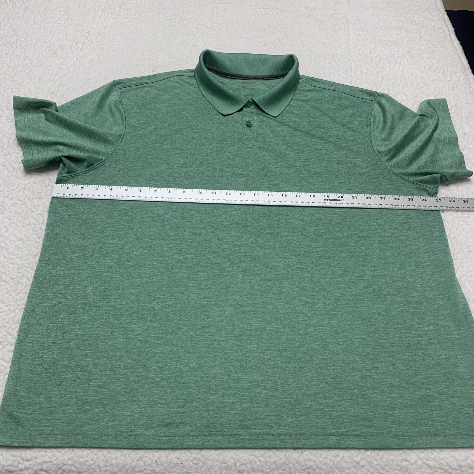 Polo Haggar para hombre, talla XXL, verde, ajuste cómodo