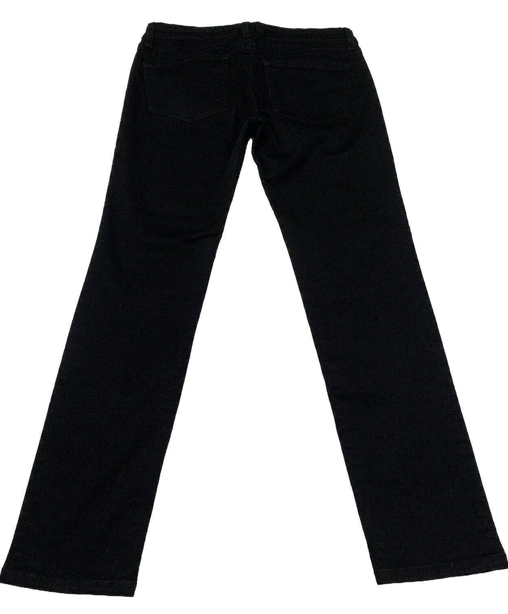 Vaqueros ajustados negros de tiro medio de mezcla de algodón y mezclilla de Uniqlo para hombre, talla 27 x 26,75