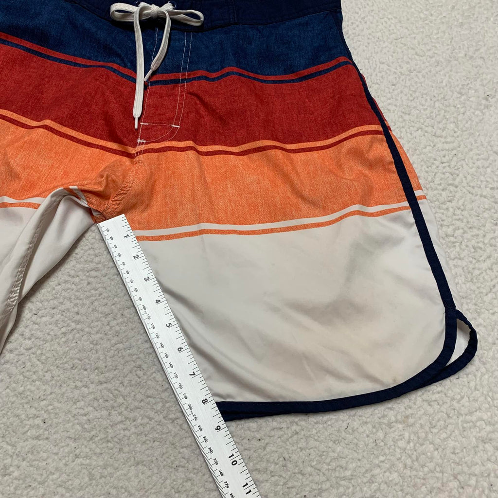 Old Navy Men's Size Large Colorblock Stripes Trunks Board Shorts Swimwear
