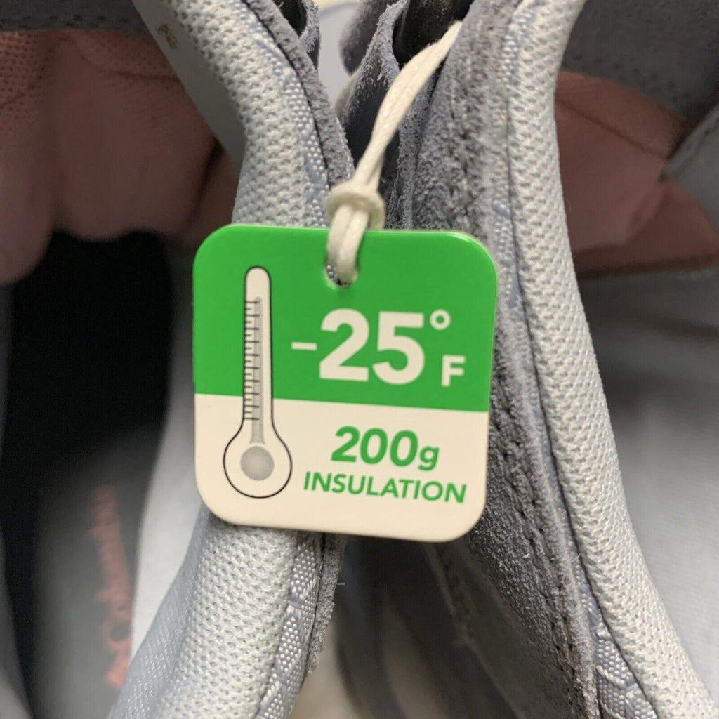 Botas de nieve Columbia para jóvenes, talla 5, impermeables, de invierno, Omni-Grip, gris y rosa