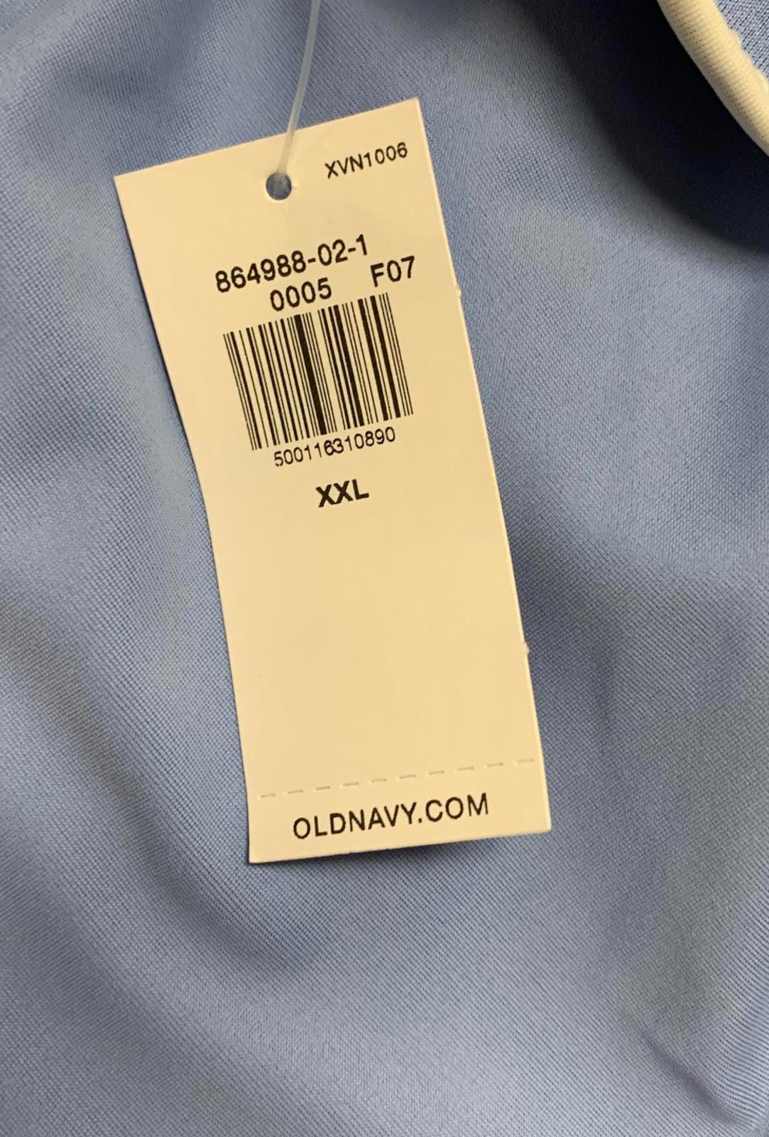 Traje de baño de una pieza azul XXL para mujer de Old Navy con cremallera frontal