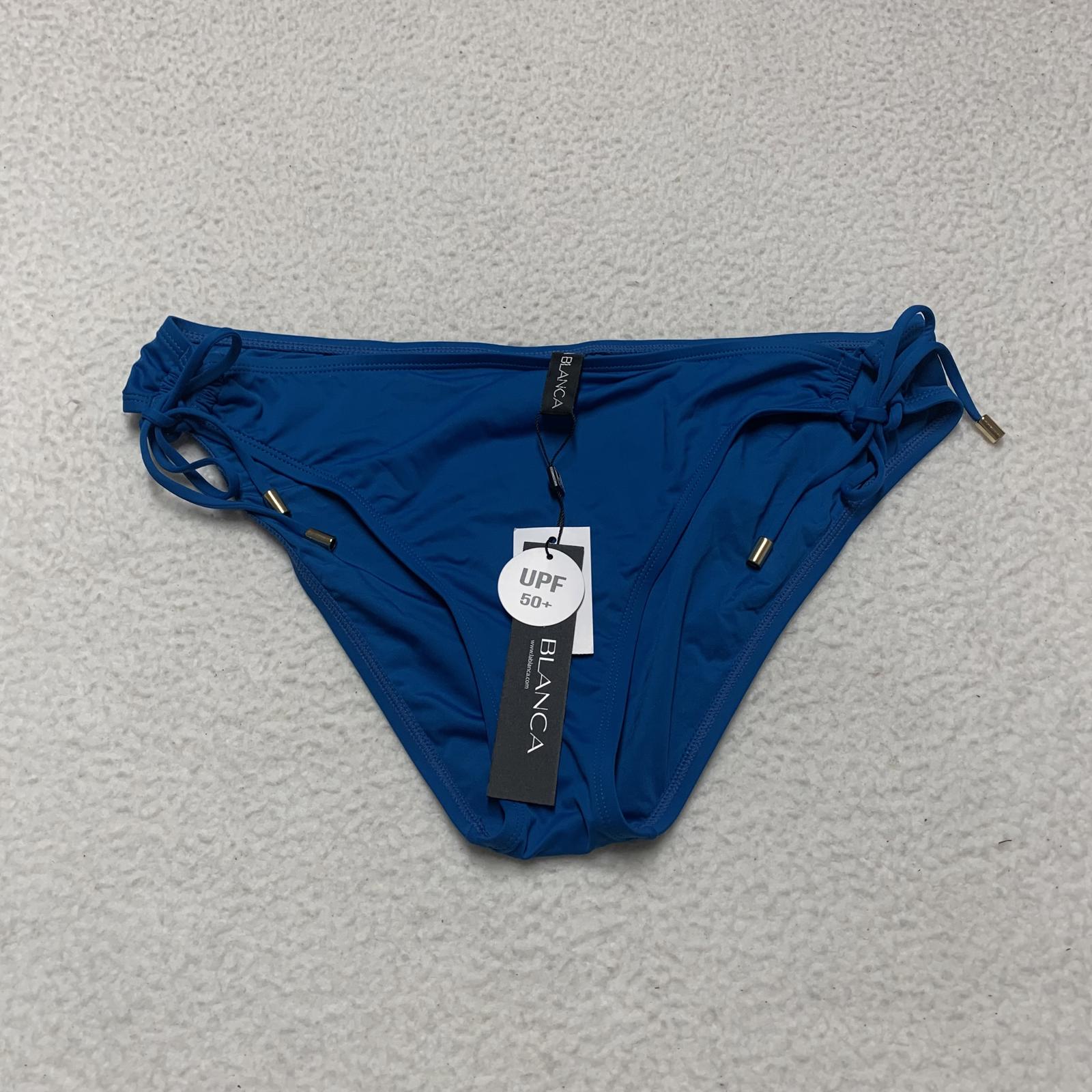 La Blanca - Bañador ajustable para mujer, talla 14, UPF 50+, color azul turquesa