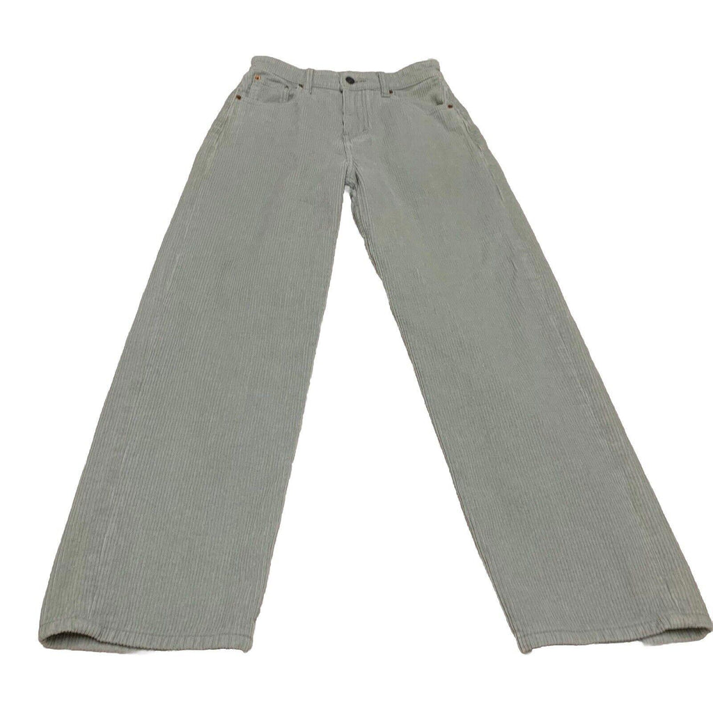 Pantalones de pana Motel para mujer, talla XS, verde menta, pierna ancha, ligeros