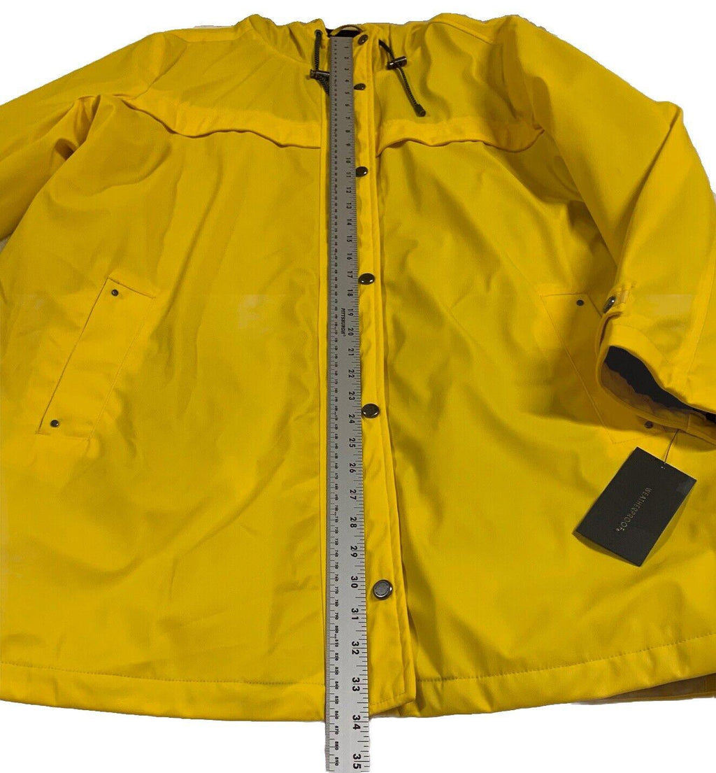 Chaqueta impermeable para hombre con diseño de girasol, talla 2XL, color amarillo, nuevo en embalaje original