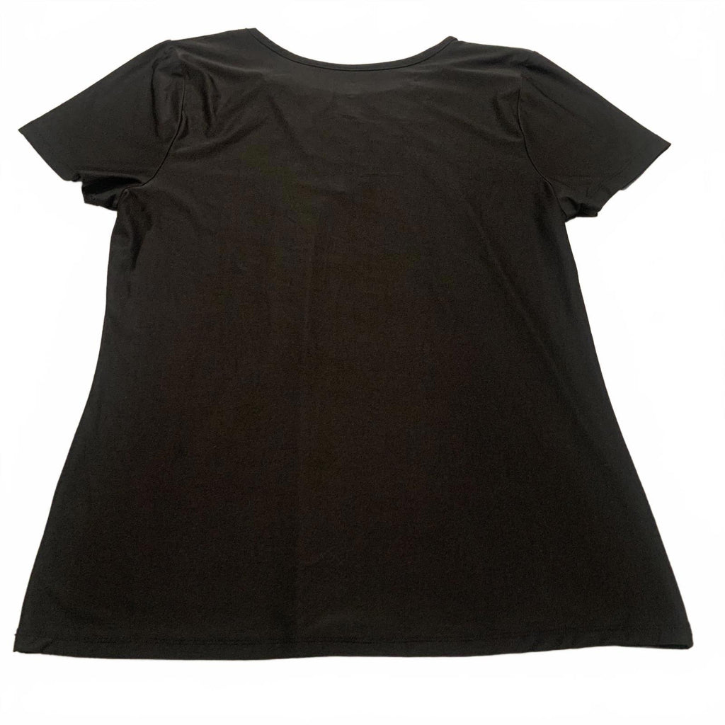 ABS Women's X-Large Black Short Sleeve Top
