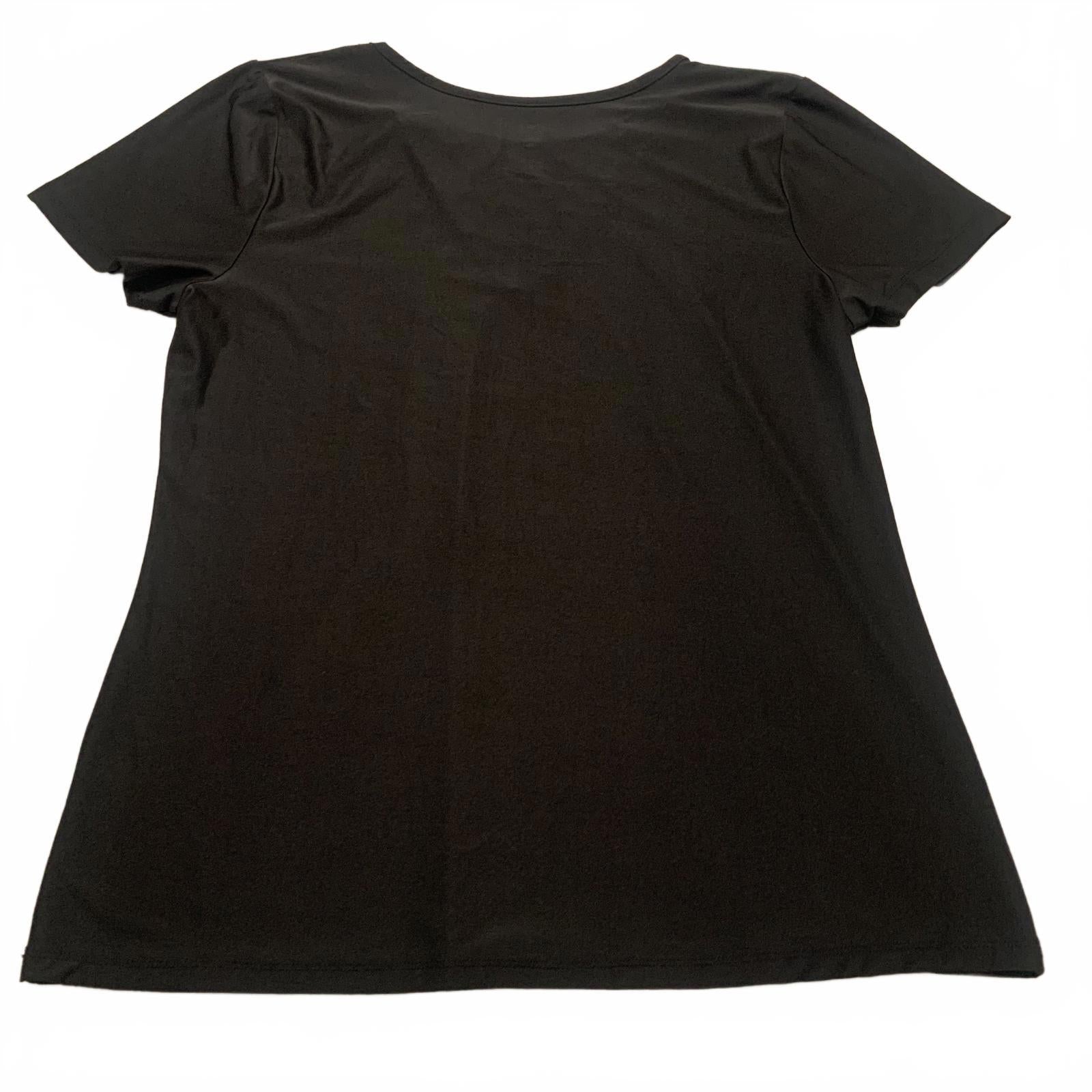 ABS Women's X-Large Black Short Sleeve Top