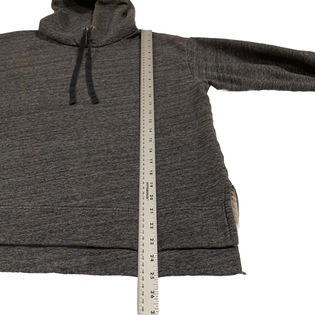 Sudadera con capucha J Crew para mujer, talla M, color negro y gris carbón.