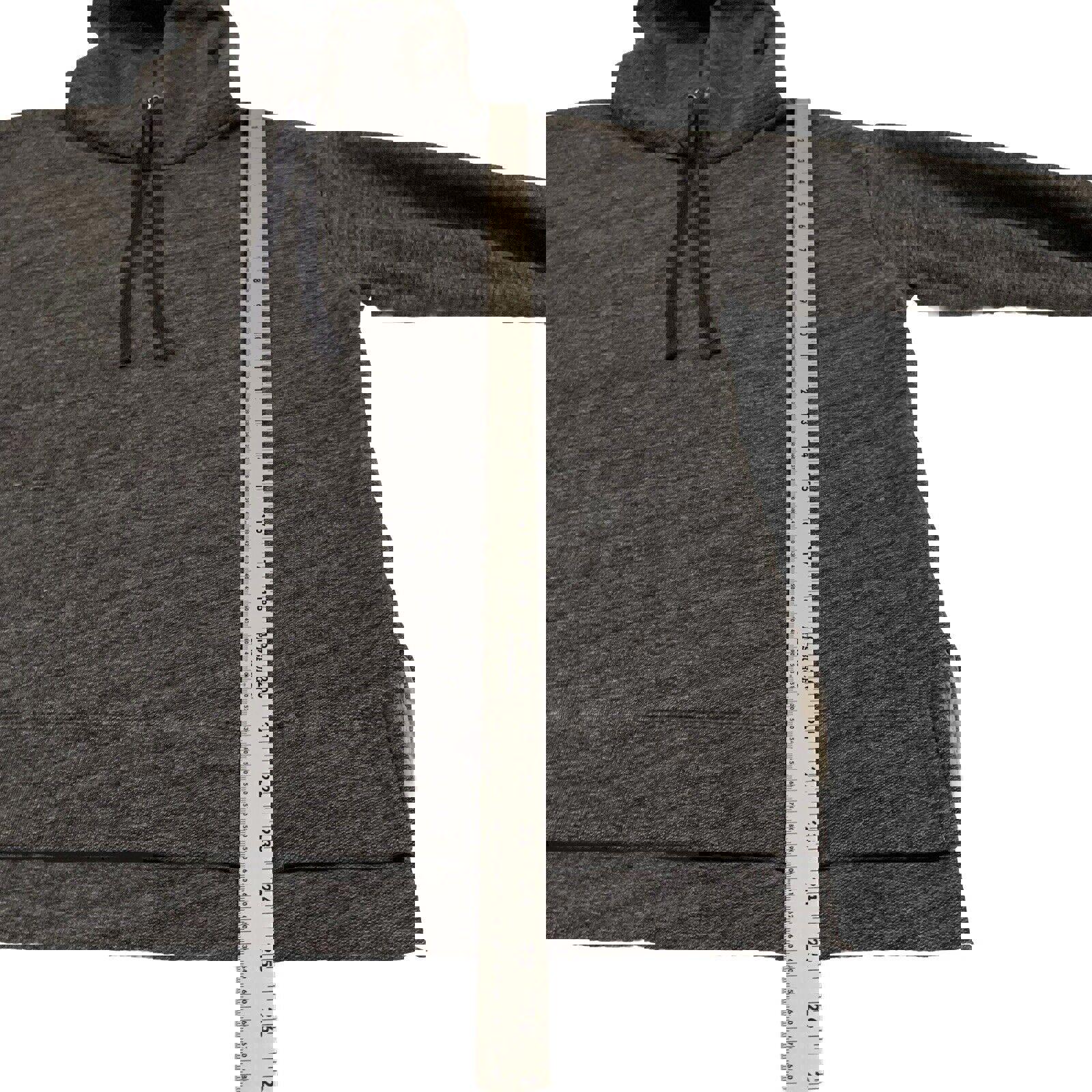 Sudadera con capucha J Crew para mujer, talla M, color negro y gris carbón.