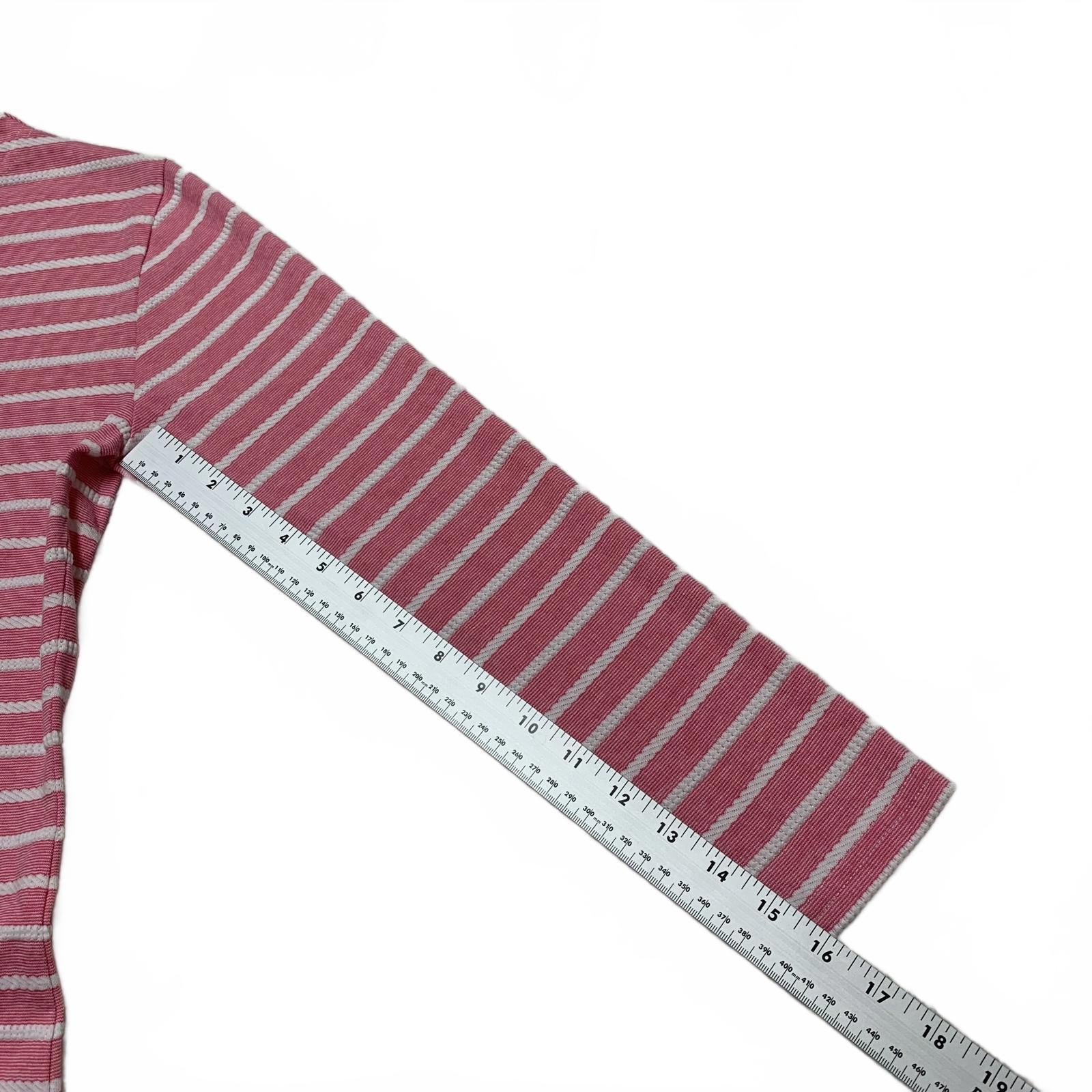 Vestido de verano de manga larga a rayas blancas y rosas de Sail to Sable Juniors, talla extra pequeña