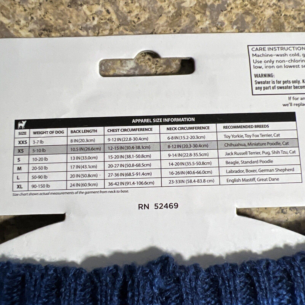 Suéter acrílico para perro XS Extra pequeño Mascota Perro Gato Cuadros MAMAS BOY Azul Blanco Gris