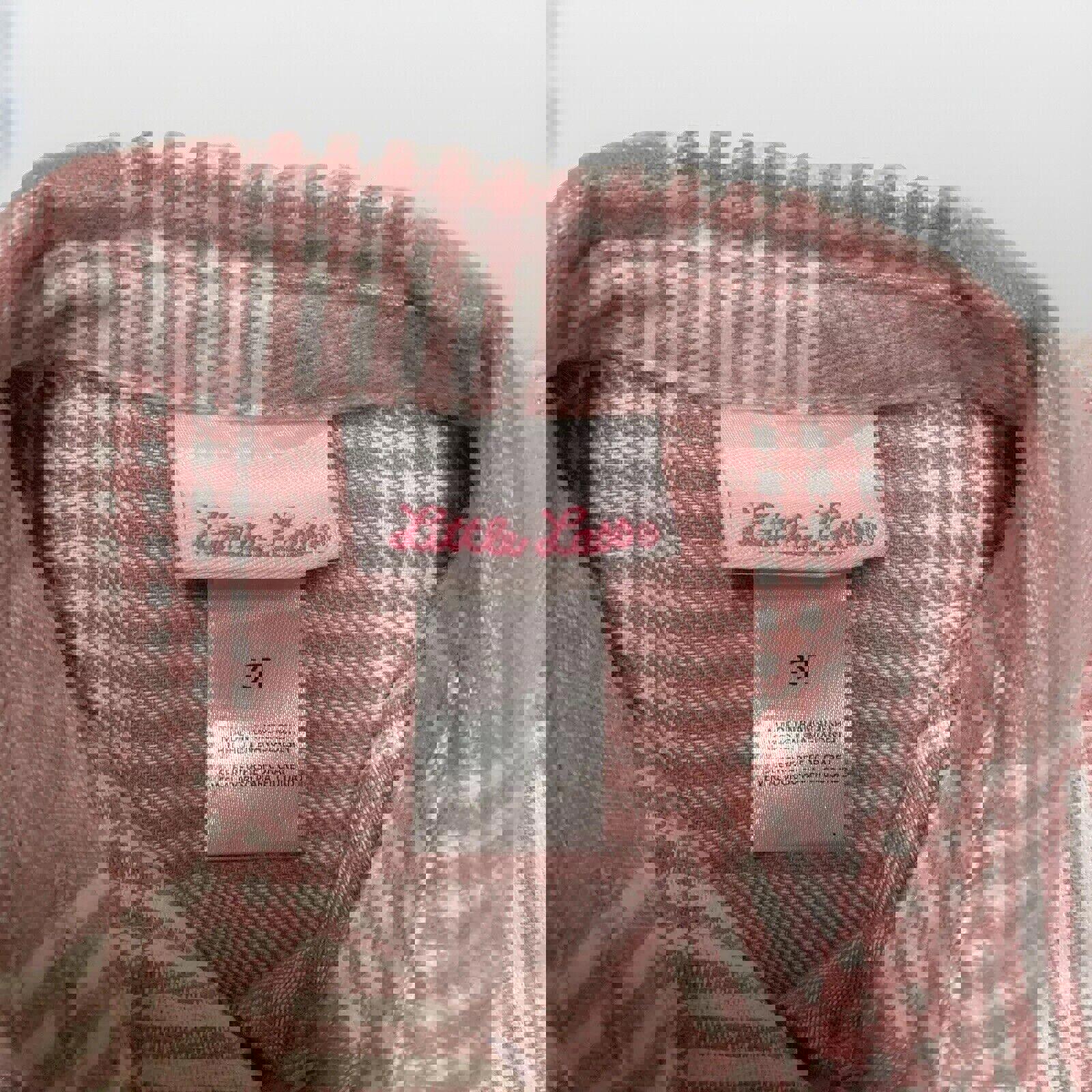 Camisa de franela rosa rosa de 3T para niña pequeña Little Lass