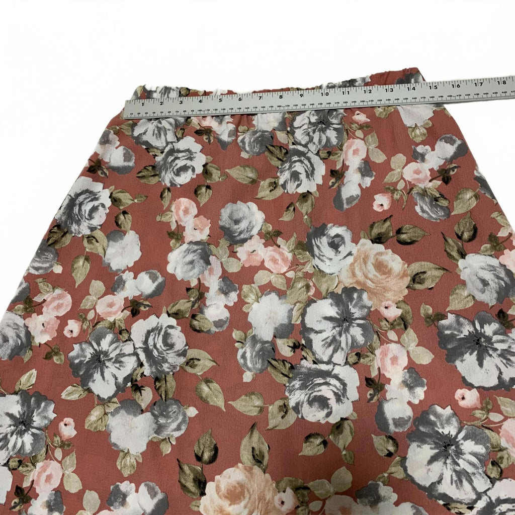 Falda con volantes florales para mujer, talla L, de Green Envelope Los Angeles, fabricada en EE. UU.