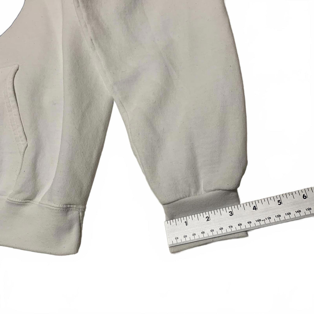 Sudadera con capucha unisex ecológica y grande blanca con estampado del número 6 de Champion