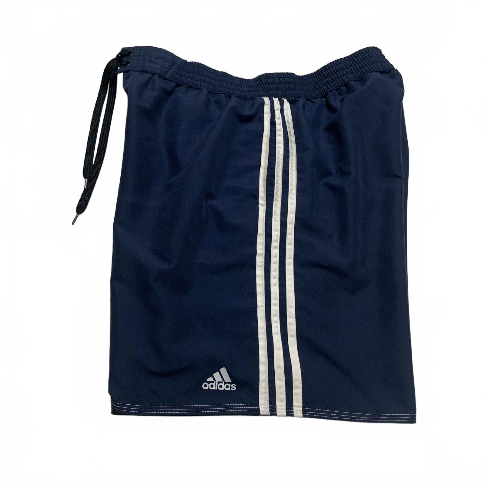 Bañador corto Adidas para hombre, talla XL, color azul marino, con forro (W33.5)