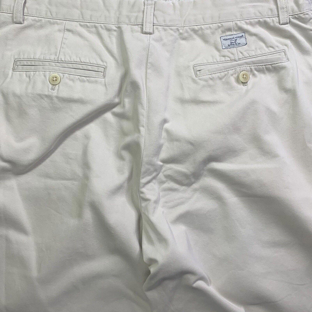 Pantalón clásico beige holgado para hombre Vineyard Vines 34x30