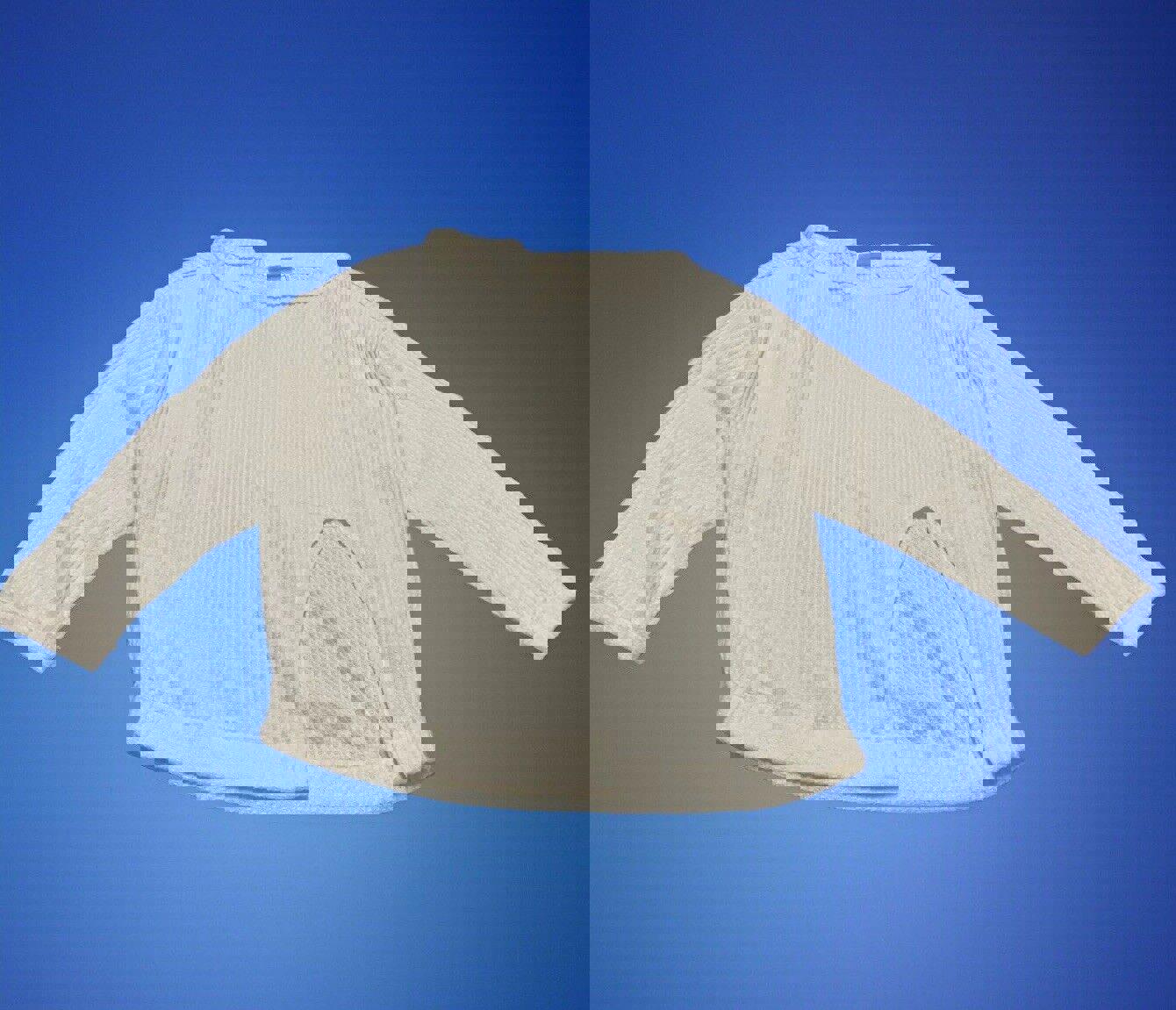 Top de capas de punto gofre extragrande color marfil para mujer de Out From Under UO XS con abertura