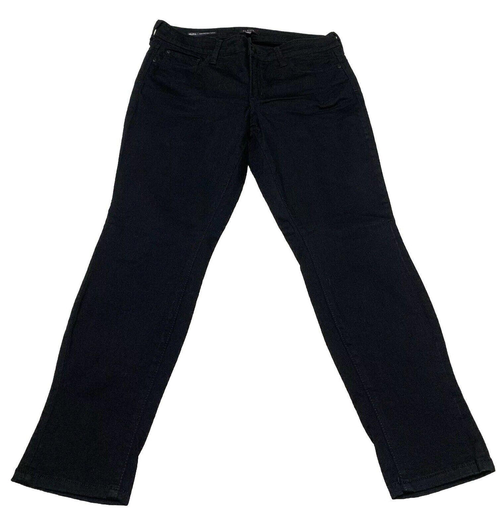 Vaqueros negros NYDJ talla 6 para mujer, pierna recta, tecnología Lift Tuck y elásticos