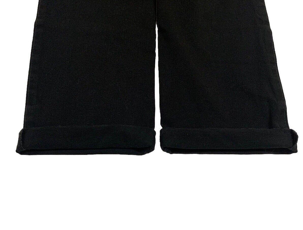 Pantalones chinos Lauren Ralph Lauren para mujer, talla 8, pierna recta, negros