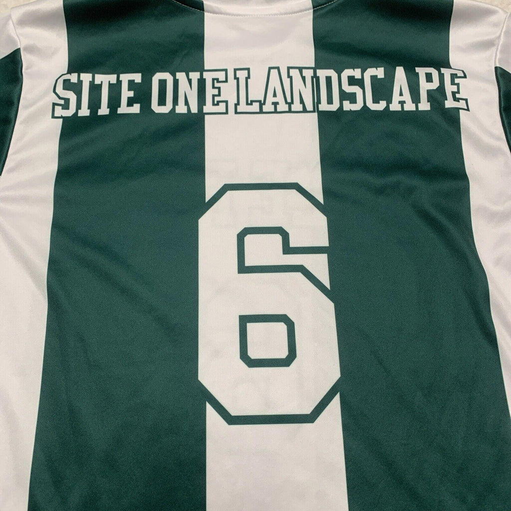 Camiseta de manga corta de punto verde bosque Champro para jóvenes, talla L