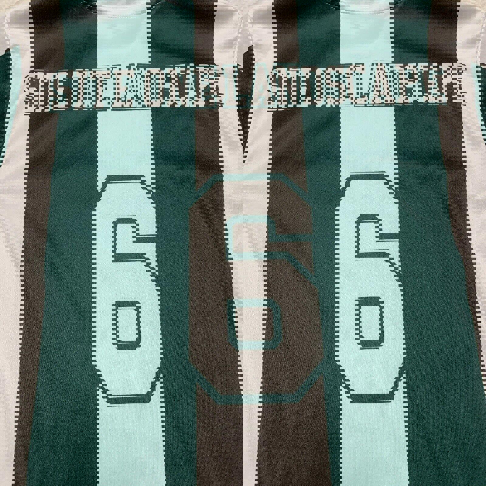 Camiseta de manga corta de punto verde bosque Champro para jóvenes, talla L