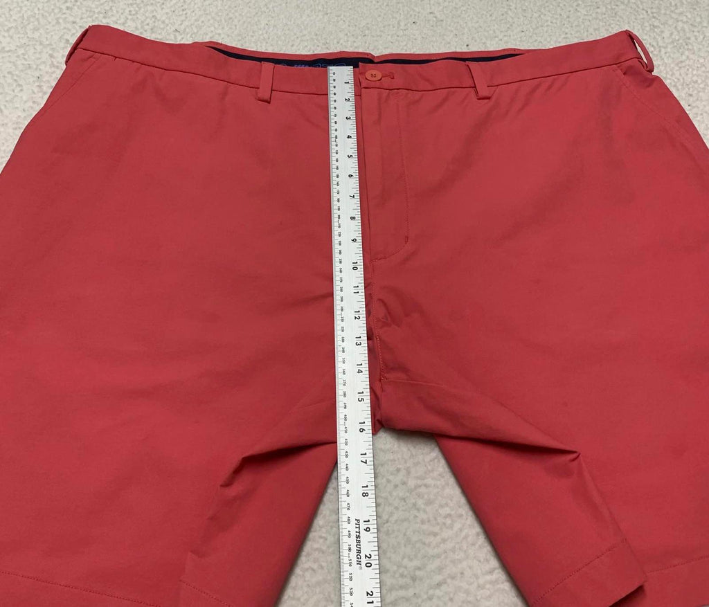 Pantalones cortos casuales Vineyard Vines para hombre, talla 50B, color rojo coral, talla 49