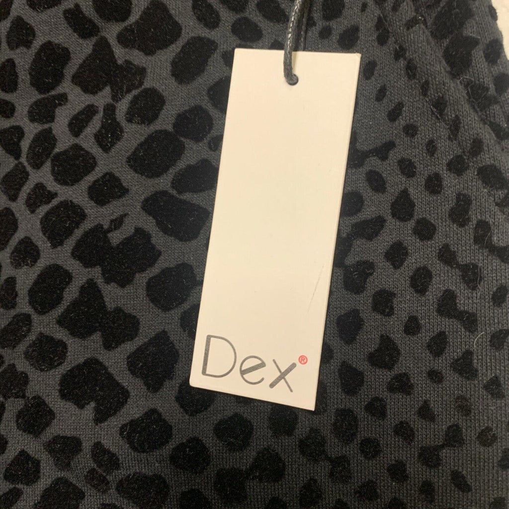 Leggings negros de talla extragrande para mujer de Dex Clothing, pantalones deportivos con estampado de serpiente y terciopelo