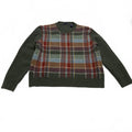 Grant Thomas Men's Size Large Plaid Wool Sweater