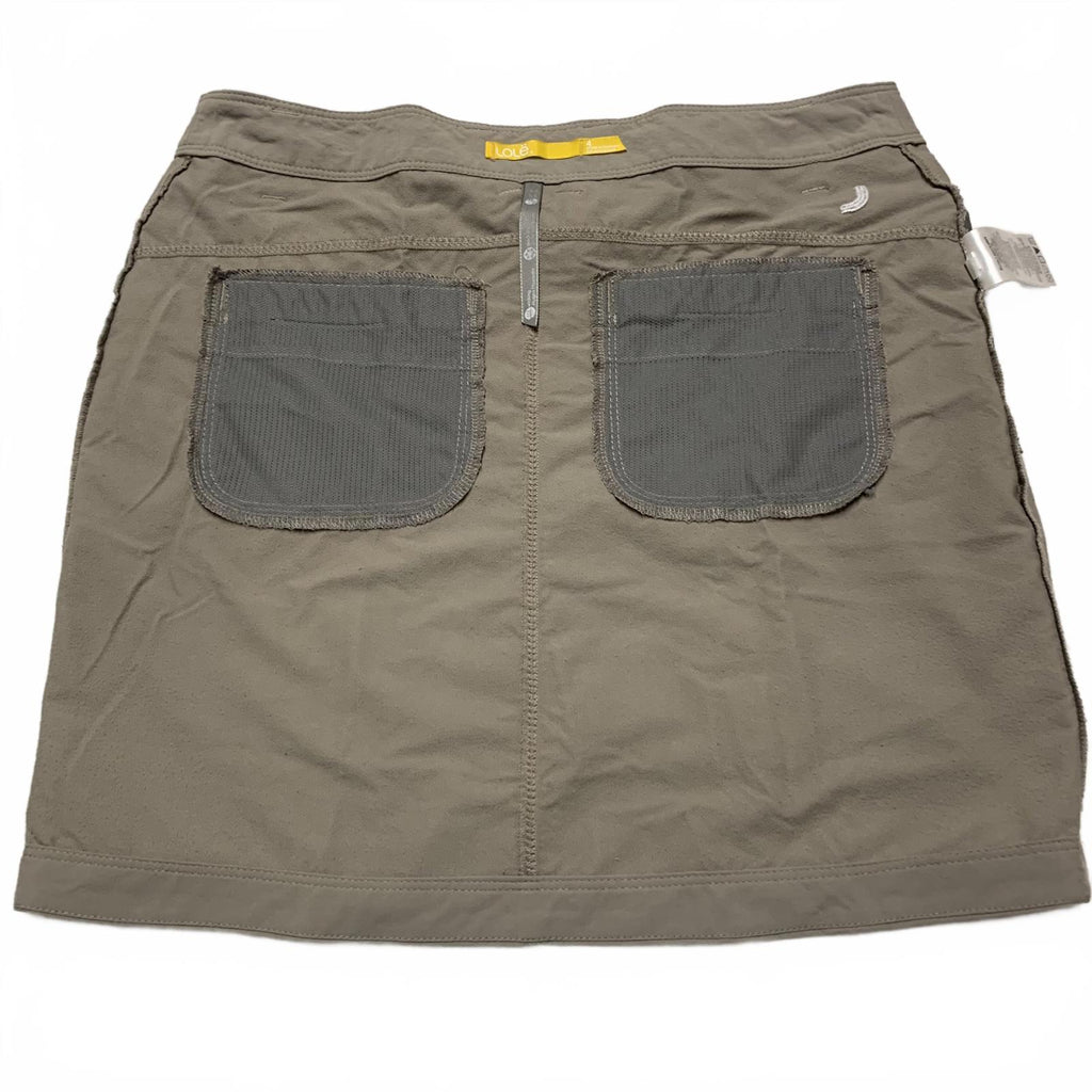 Falda informal Lole para mujer, talla 4, color caqui, para exteriores, camping, secado rápido, talla 30