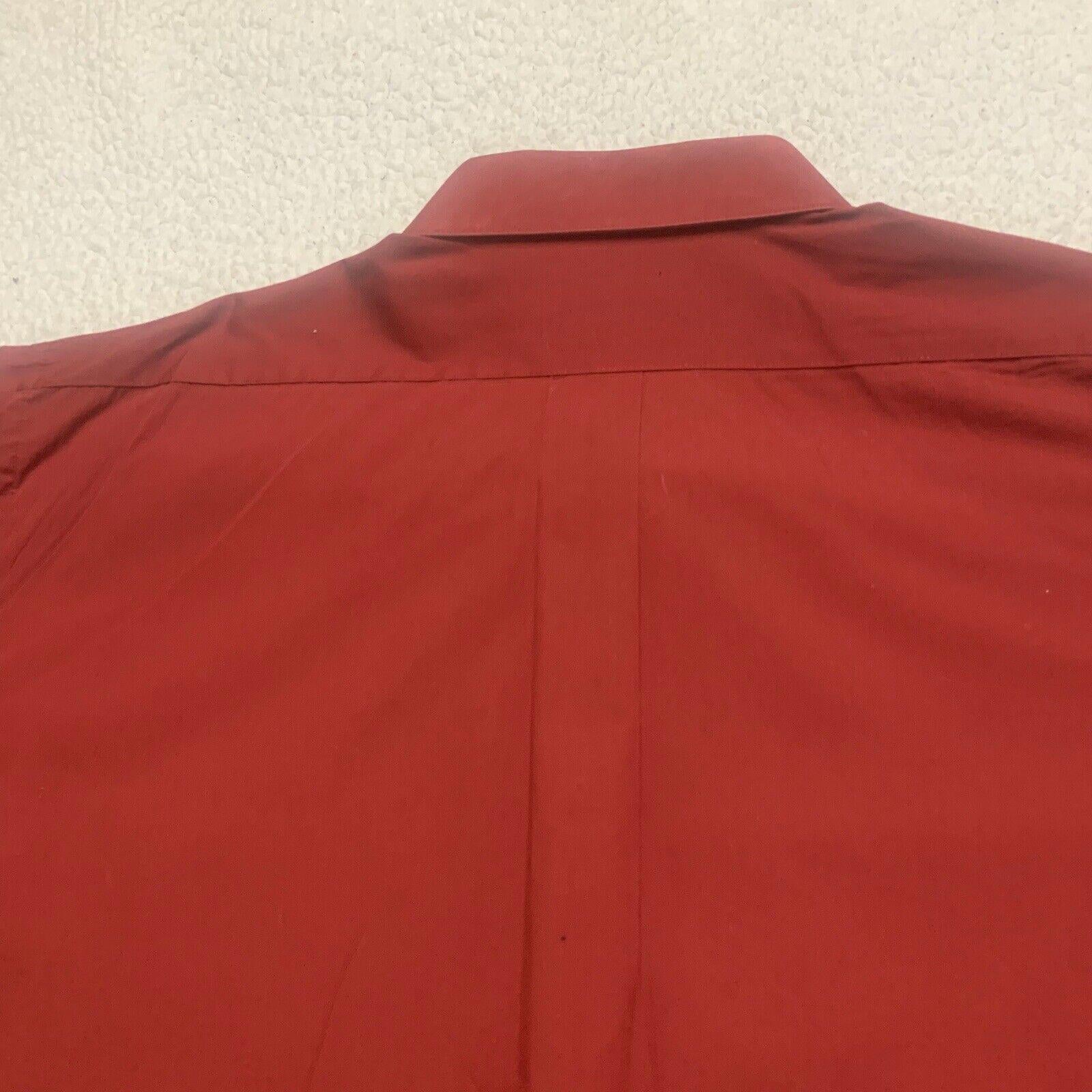 Camisa Alexander Julian 3XLT de manga larga para hombre, color vino tinto