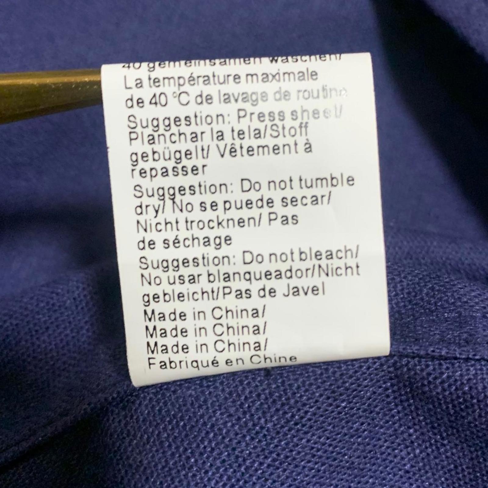 Camisa de algodón con cuello túnica bordada de manga larga azul talla XL para hombre de Coofandy