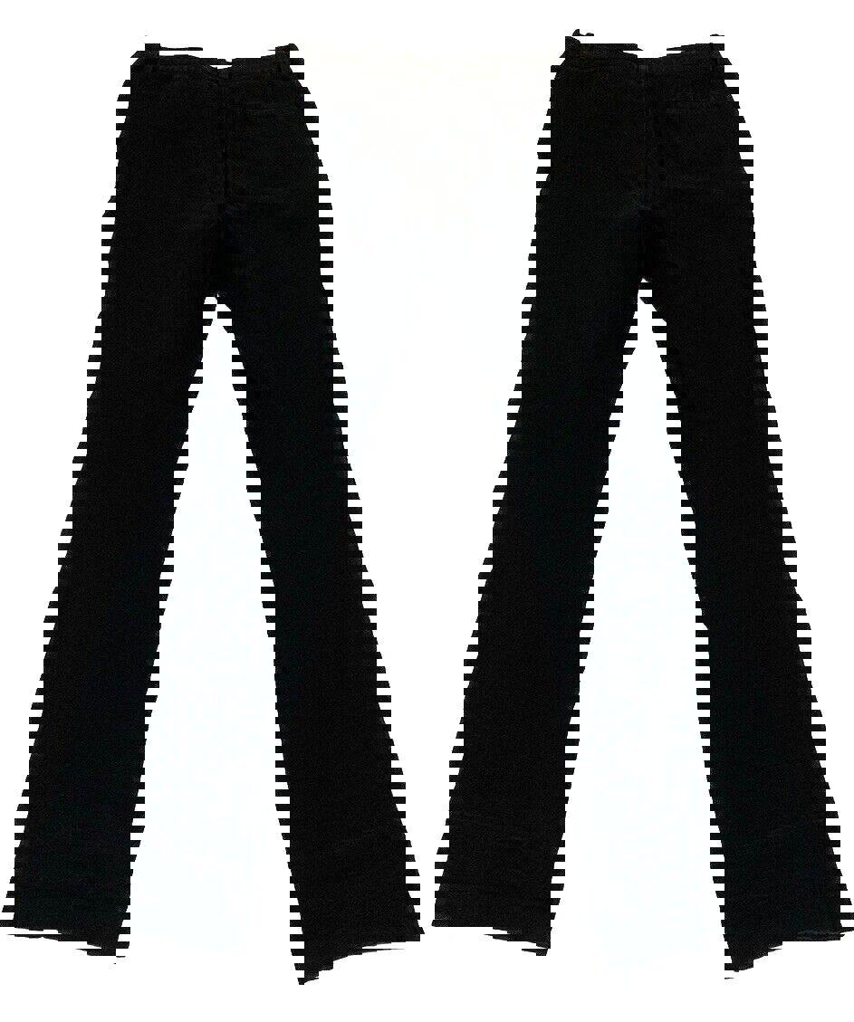 Pantalones chinos Lauren Ralph Lauren para mujer, talla 8, pierna recta, negros