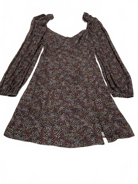 Wilfred Womens Size 8 Floral Pattern Long Sleeve Dress Puff Shoulders