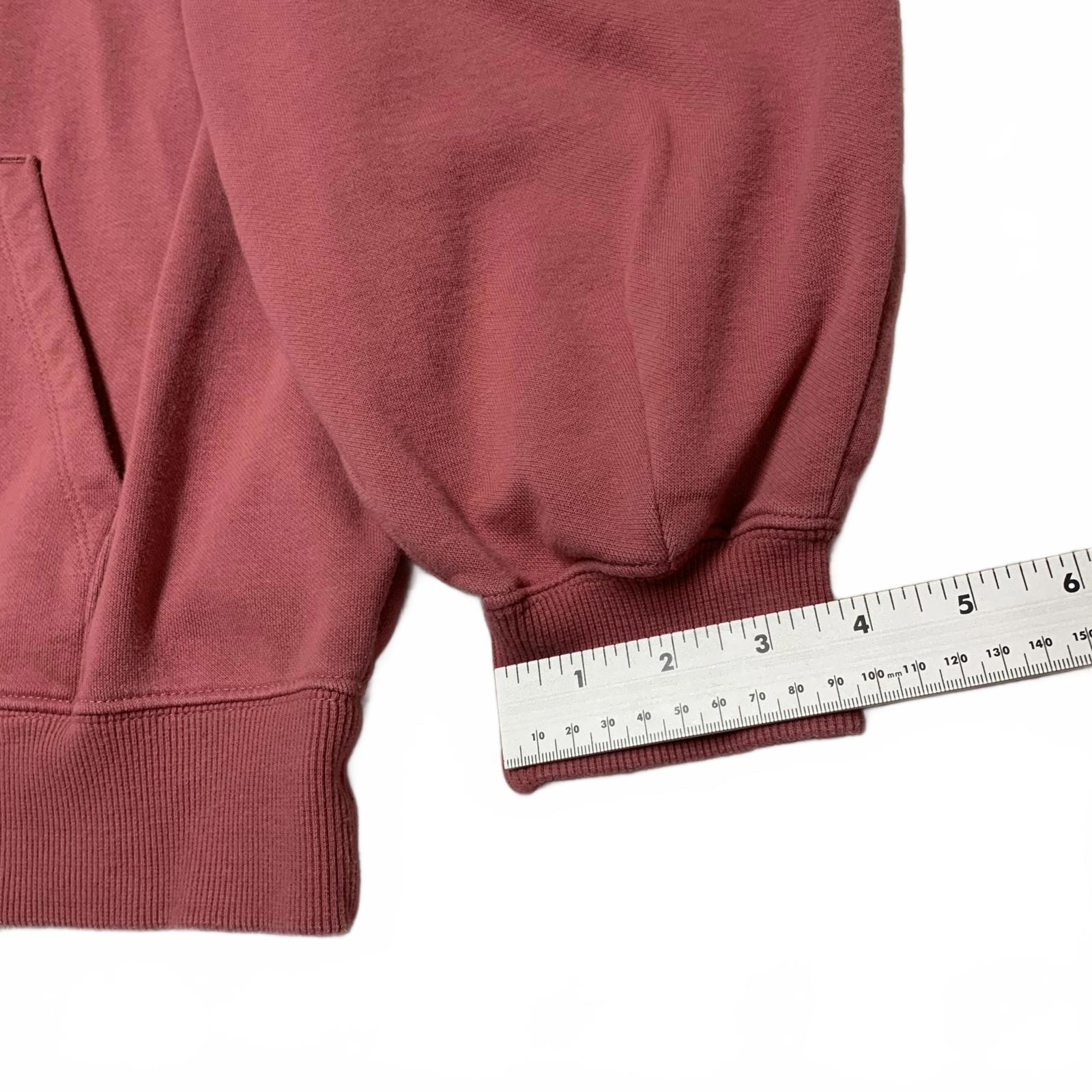 Sudadera con capucha extragrande Puma para mujer, talla mediana, color rosa polvoriento
