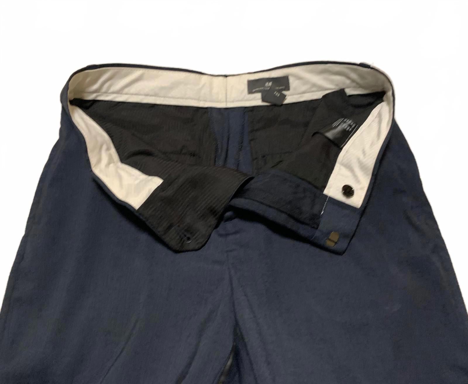 H&M Men's Blue Skinny Fit Pants Size 30 | Pre-Owned Navy Casual Trousers