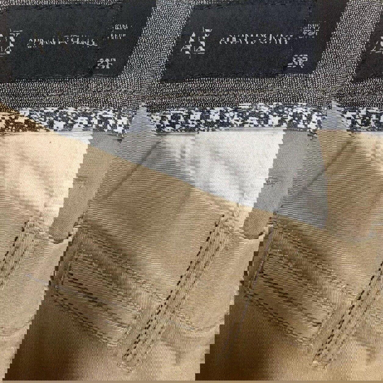 Pantalón chino ajustado de algodón de pierna recta para hombre, talla 29R, de Armani Exchange, A/X