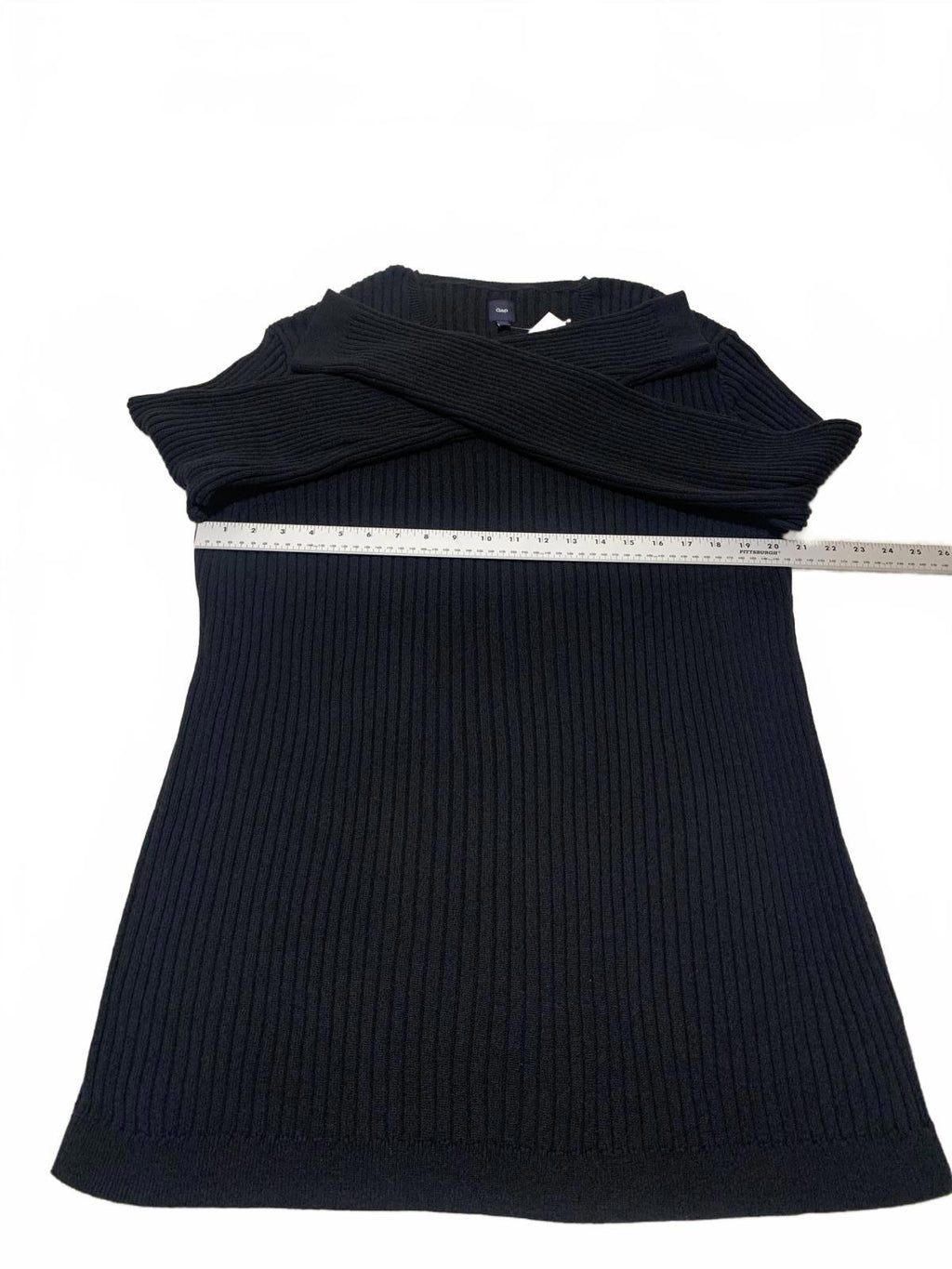 Suéter de punto acanalado negro de manga larga, talla XXL, para hombre de Gap, 100 % algodón, nuevo