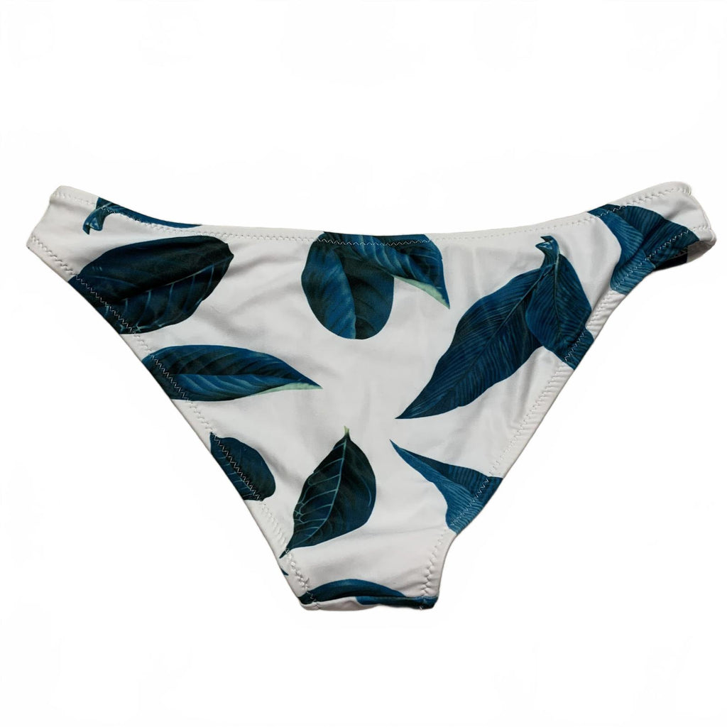 Braguita de bikini Cupshe para mujer, talla M, con estampado de hojas azules