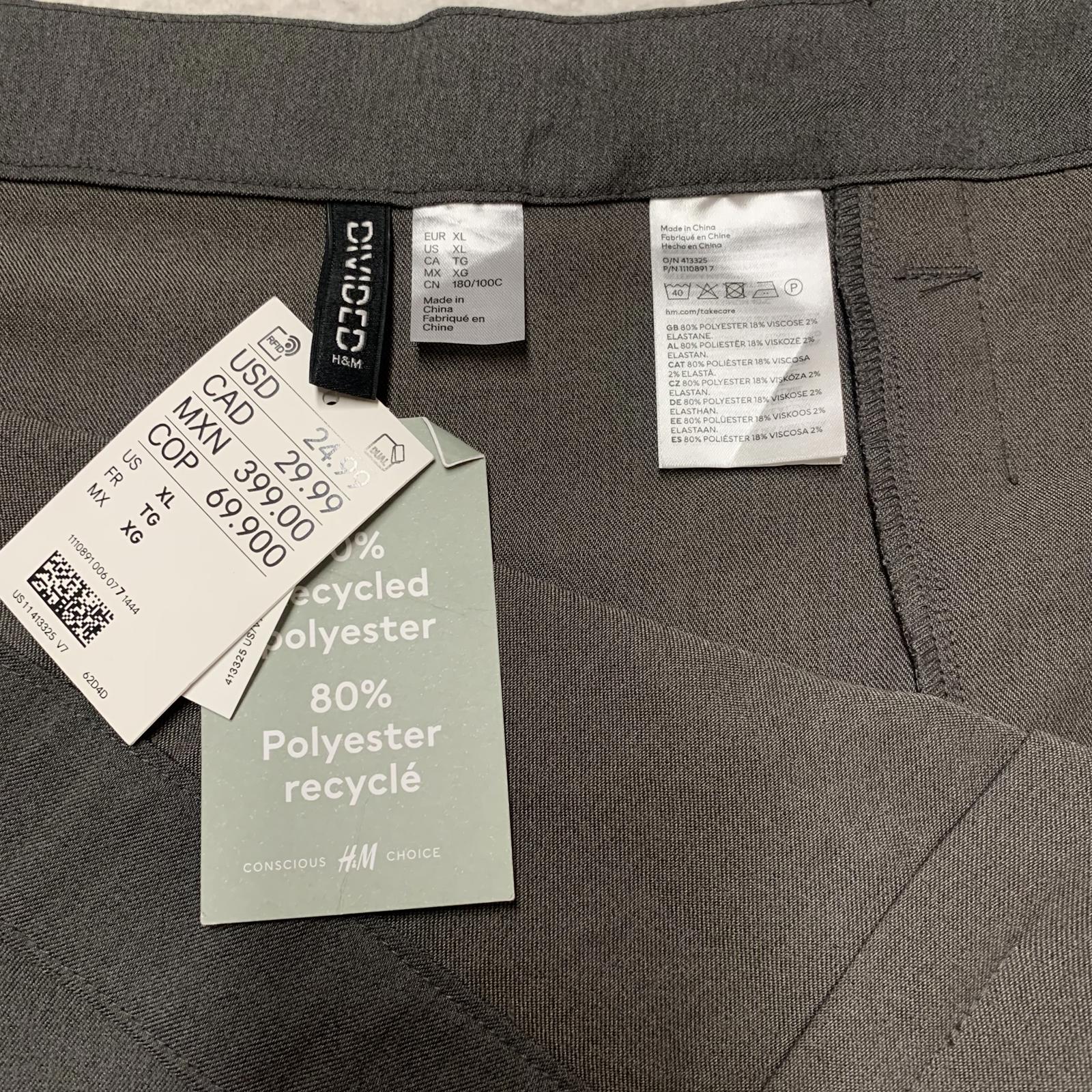 Minifalda plisada gris para mujer, talla XL, colección Conscious de H&amp;M, W42