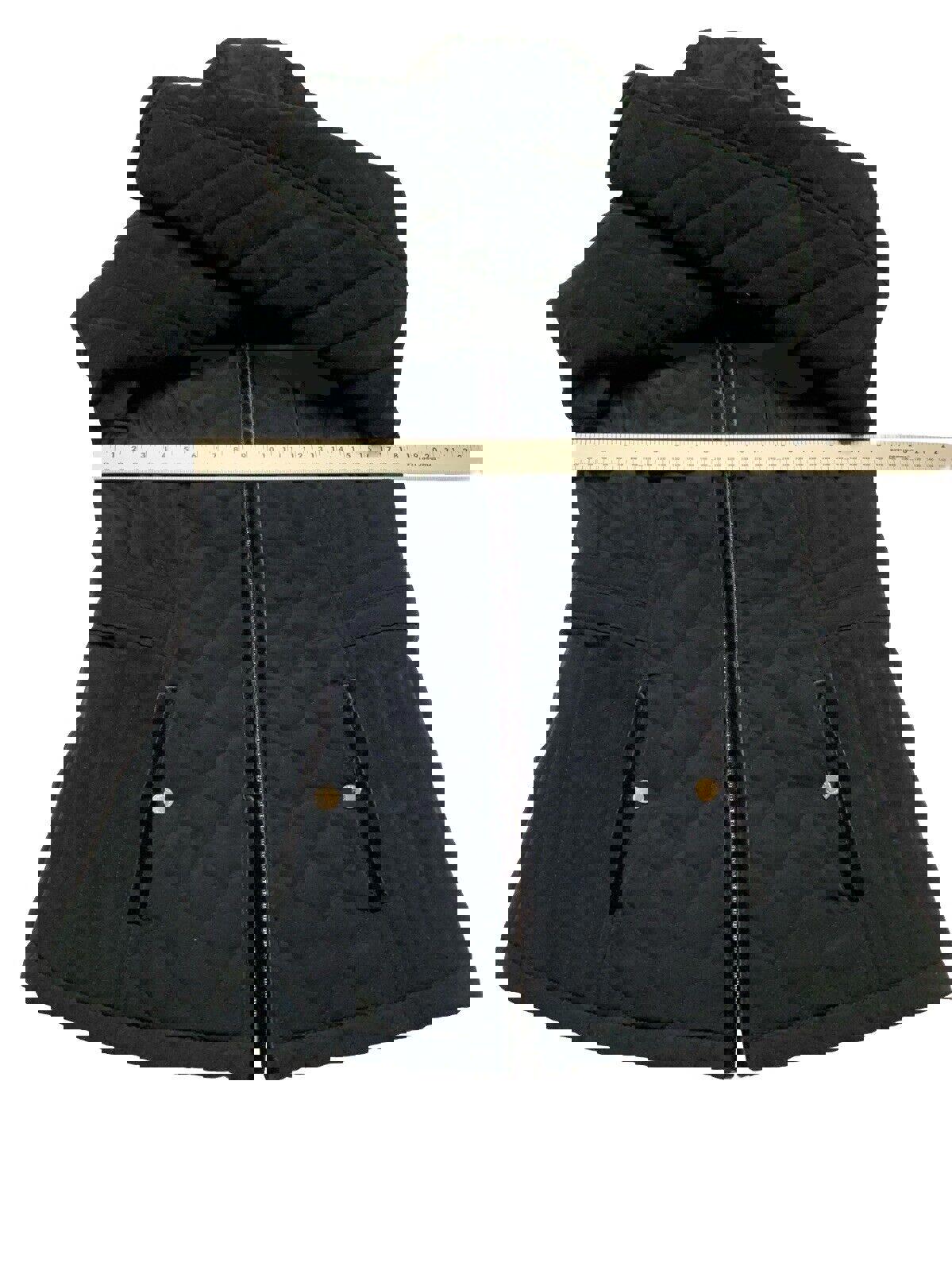 Chaqueta con capucha y cremallera azul marino para mujer, talla pequeña, de Laundry by Shelli Segal