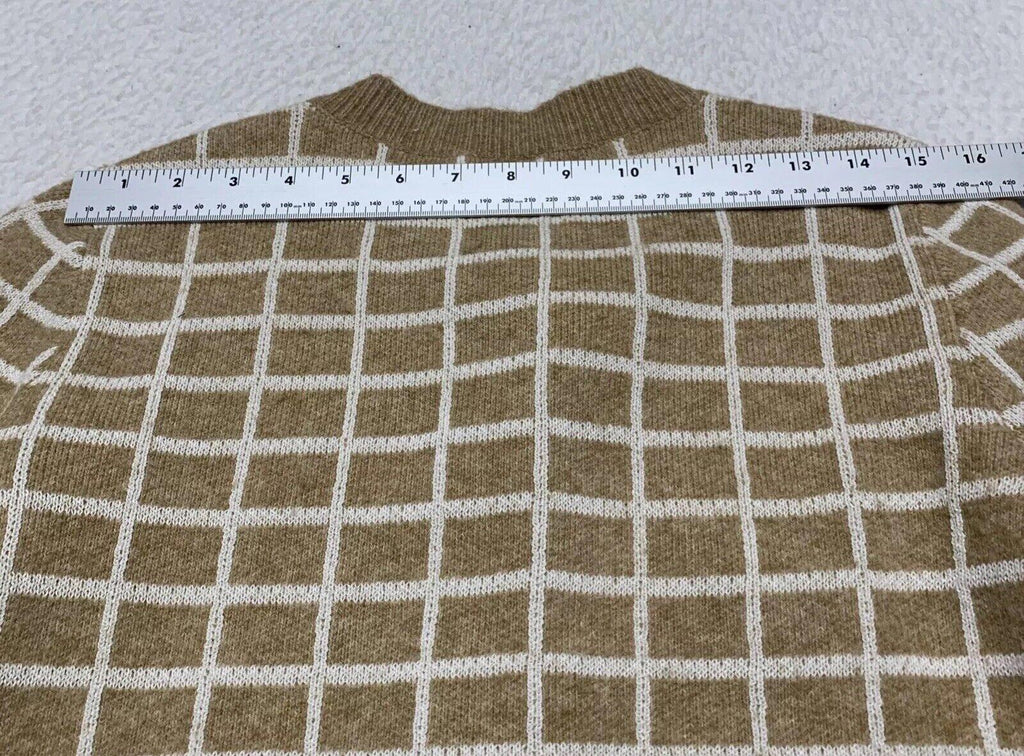 Chaqueta tipo suéter beige tostado grande para mujer de Ann Taylor