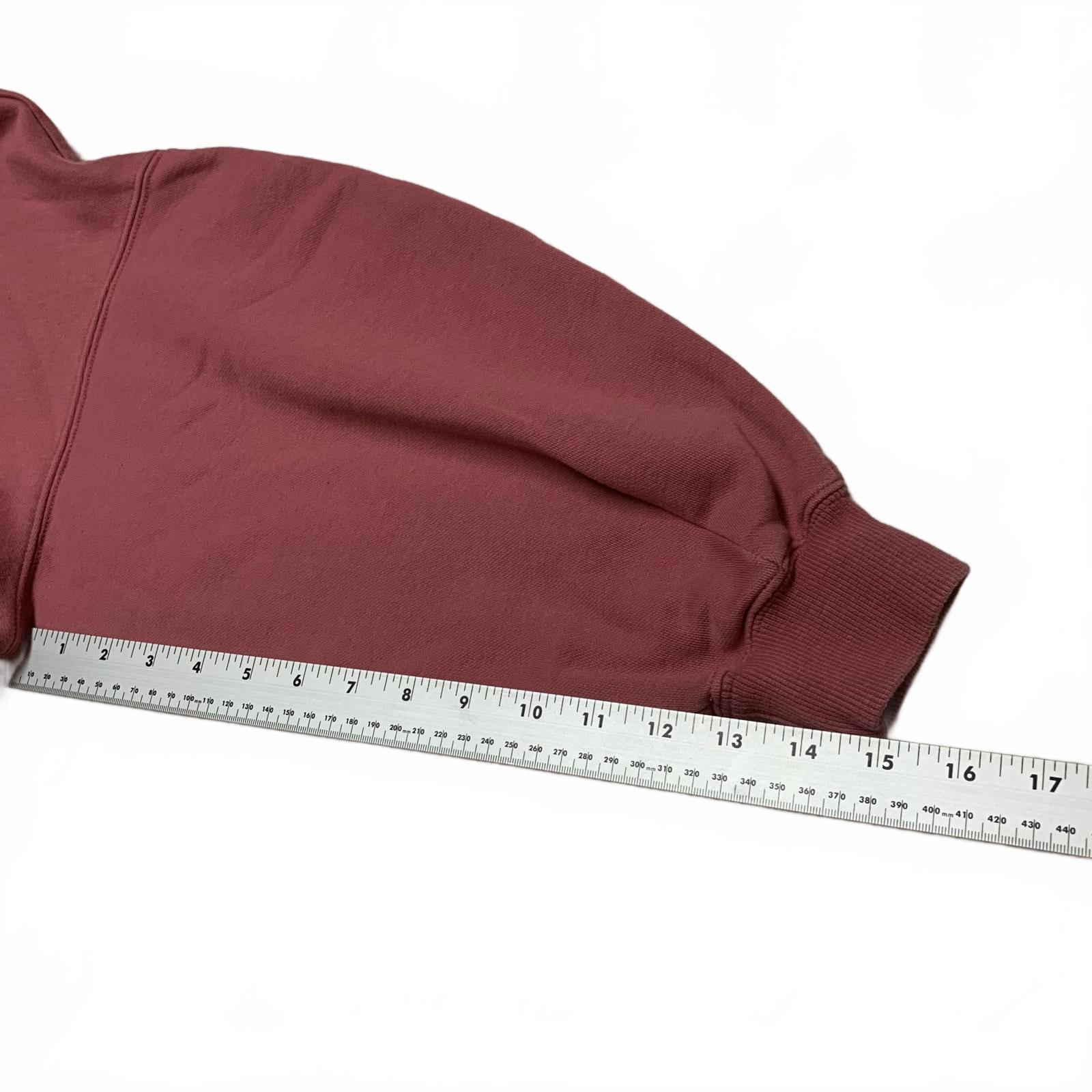 Sudadera con capucha extragrande Puma para mujer, talla mediana, color rosa polvoriento