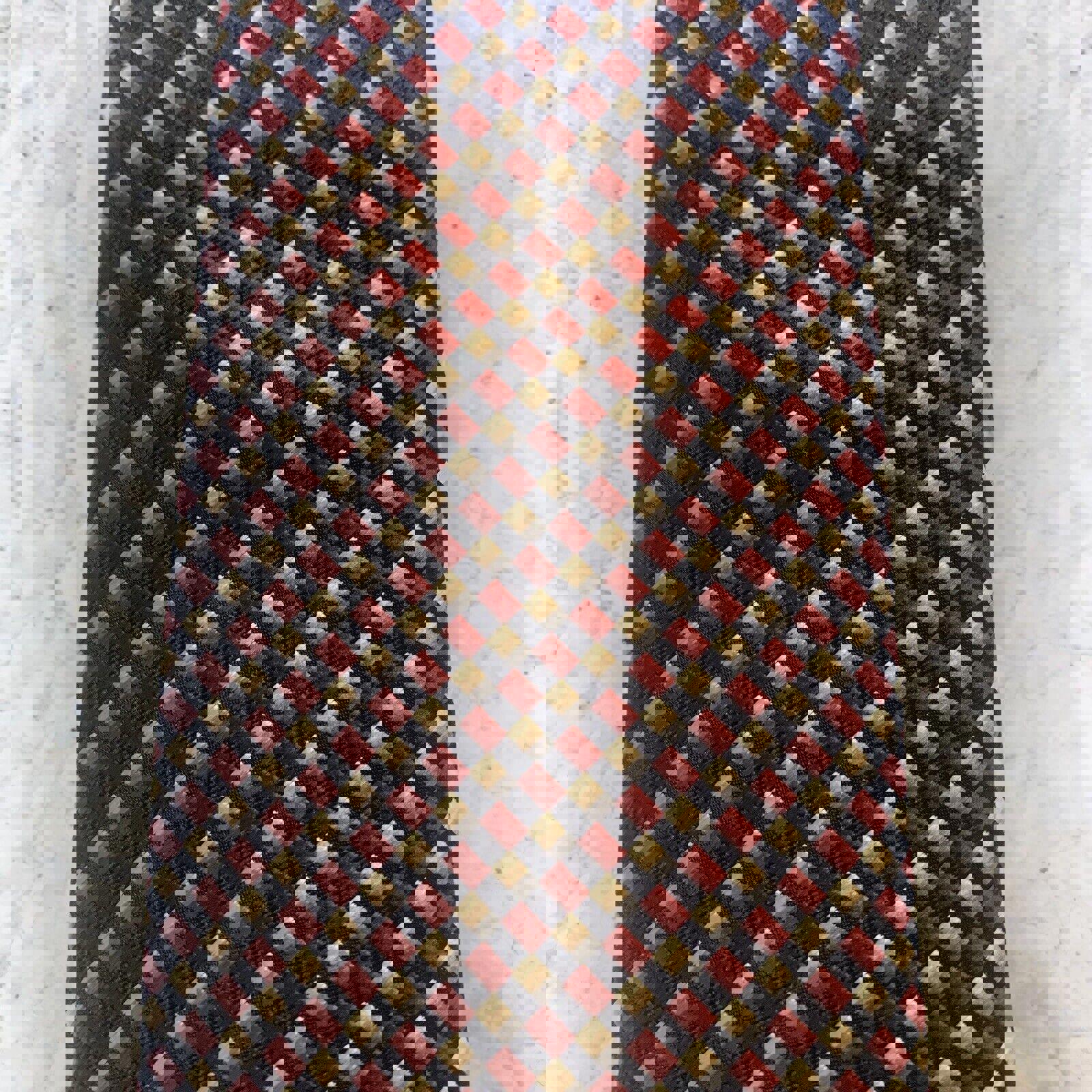 Corbatas con estampado geométrico para hombre Alexander Julian Colorirá, rojo y negro, lote de 2