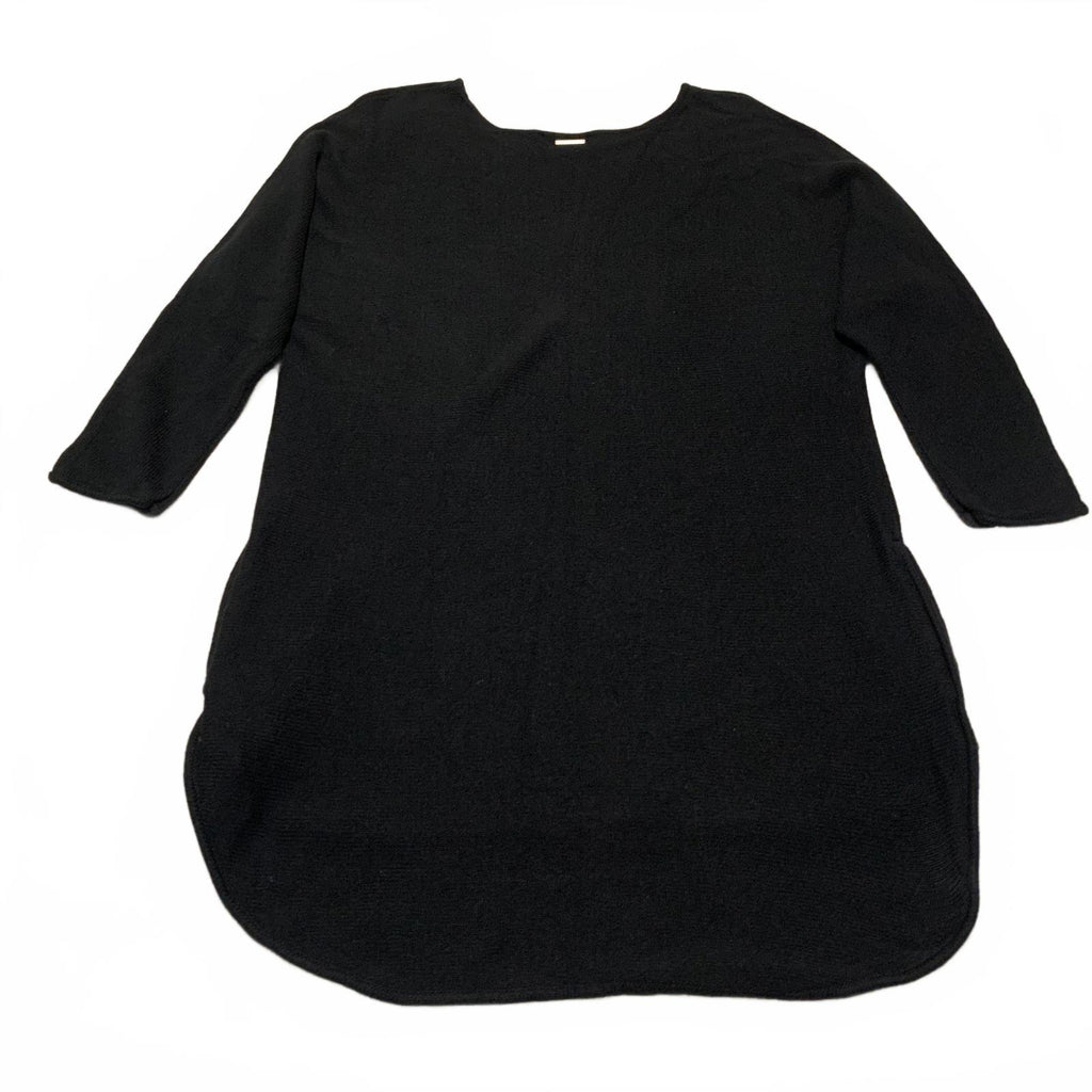 Suéter tipo túnica de punto Michael Kors para mujer, talla grande 1X, color negro, con dobladillo alto y bajo