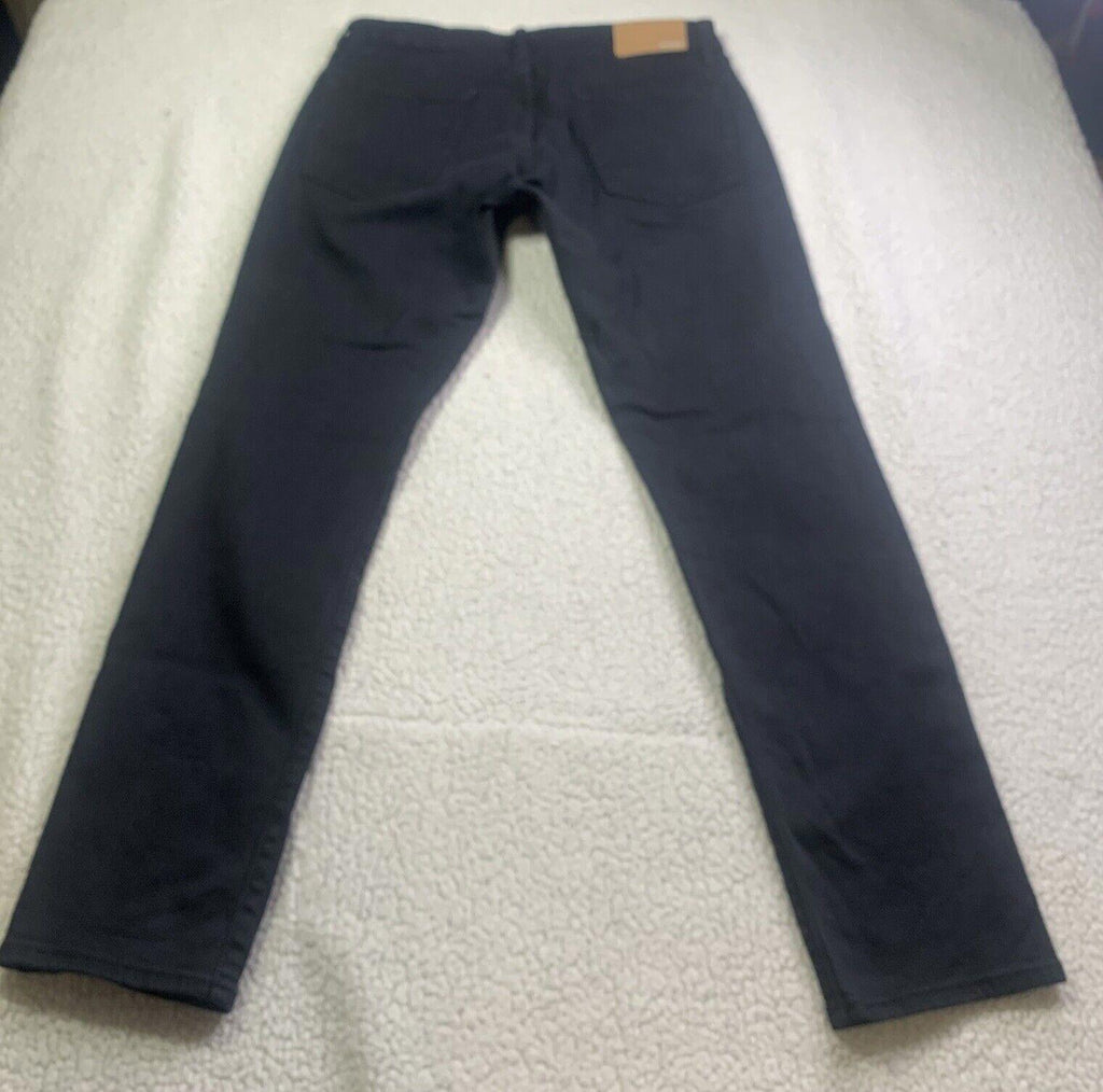 Vaqueros Bonobos para hombre, 31/30, negros, ajustados, de pierna recta y elásticos