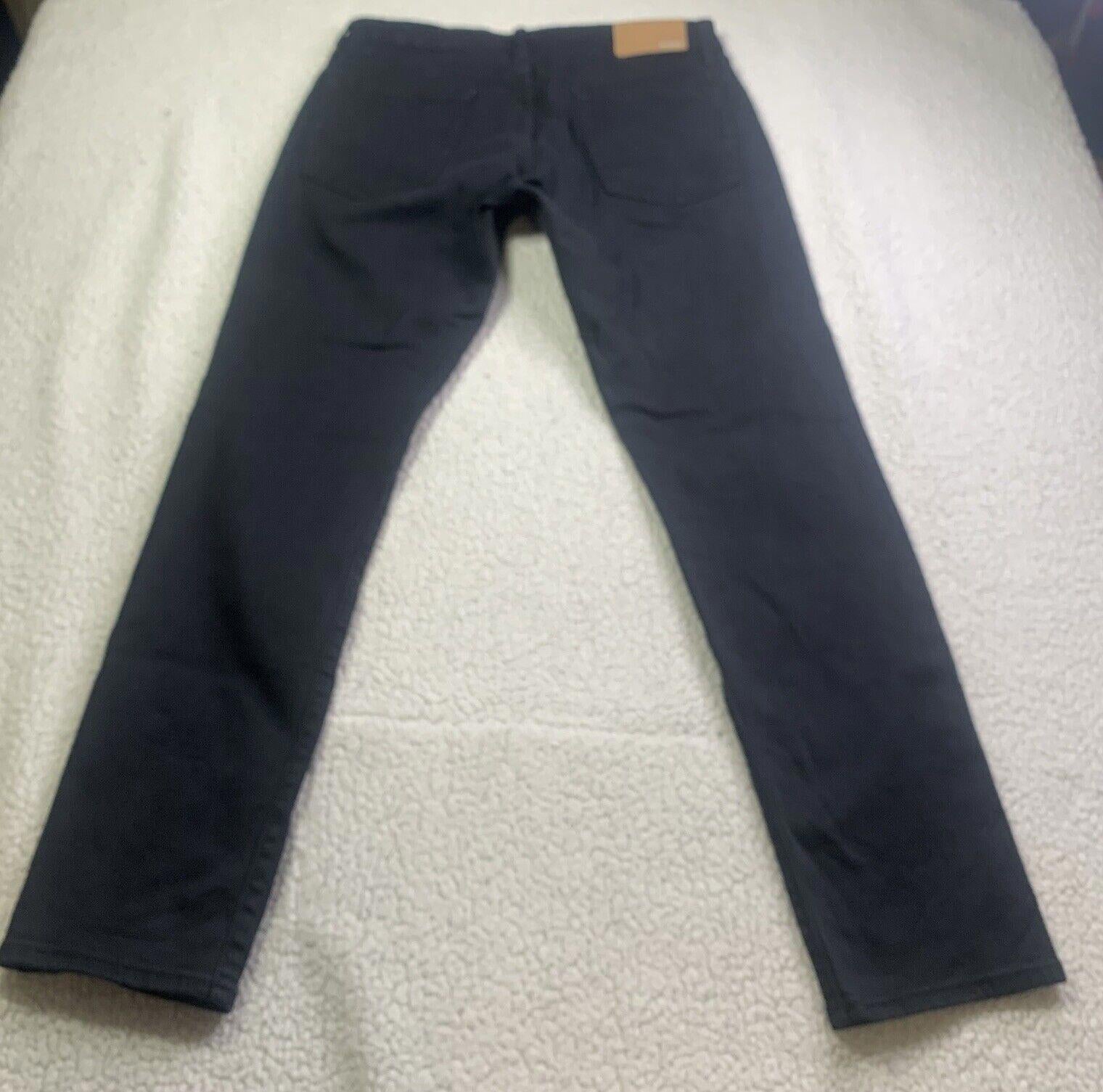 Vaqueros Bonobos para hombre, 31/30, negros, ajustados, de pierna recta y elásticos