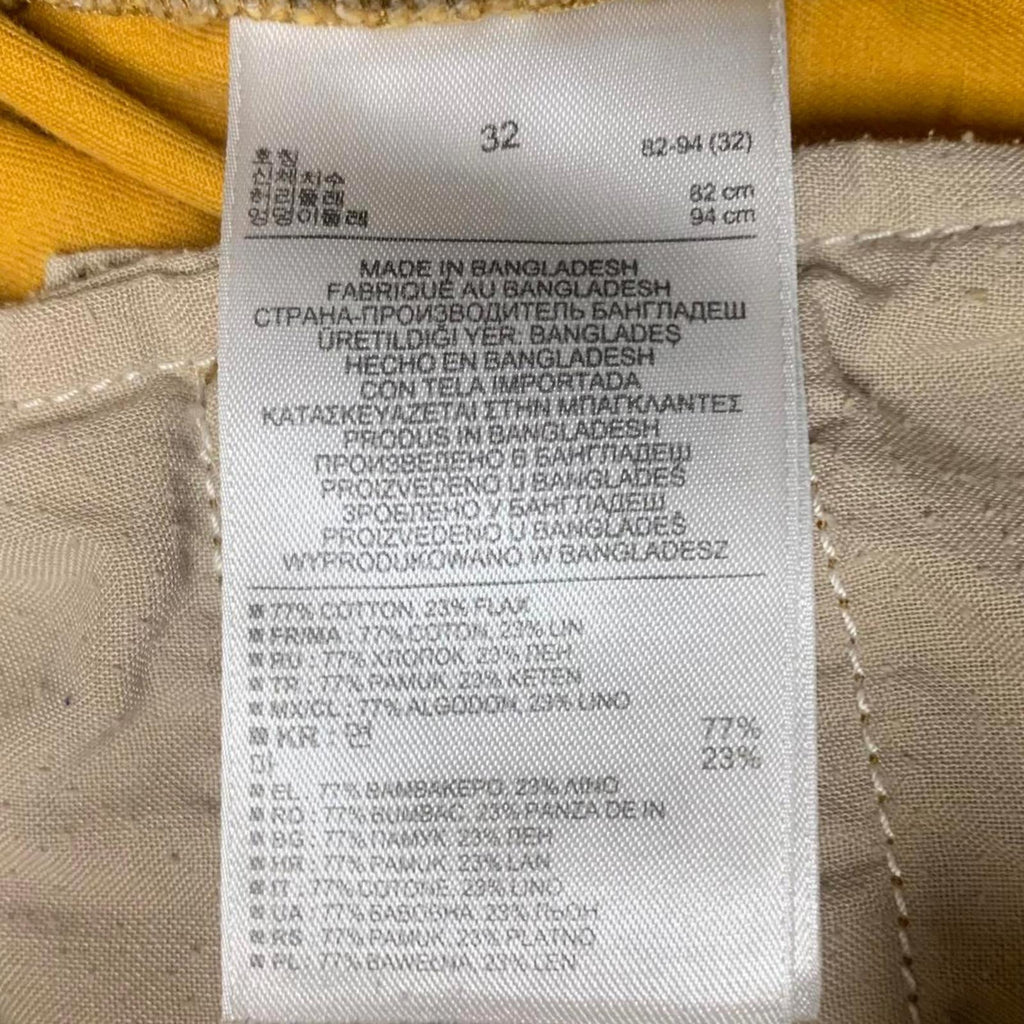 Pantalones cortos cargo Gap para hombre, talla 32, amarillos, informales, cómodos, W33, dorados