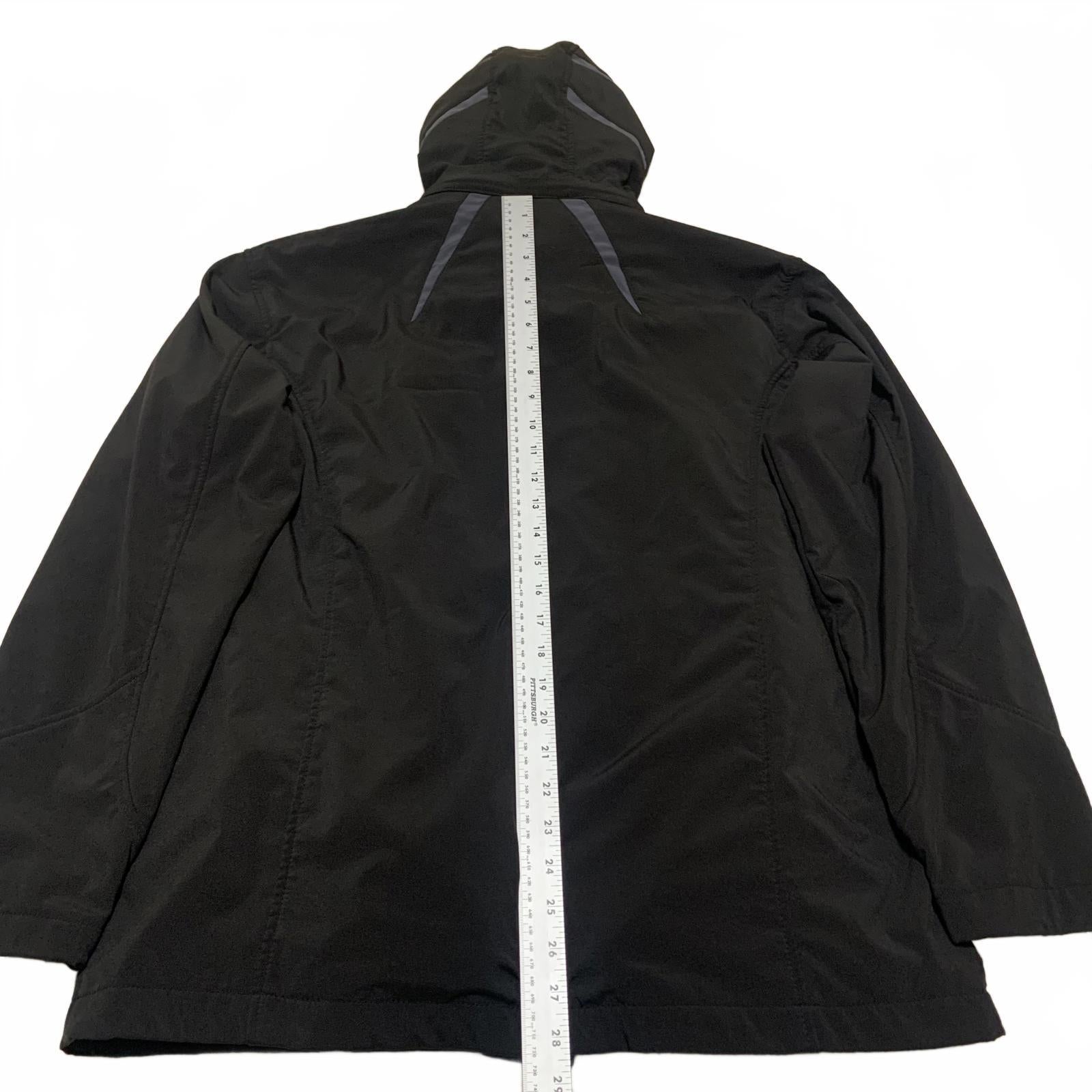 Chaqueta utilitaria negra Snozu Performance para hombre, talla M, con capucha y cremallera, 4 bolsillos