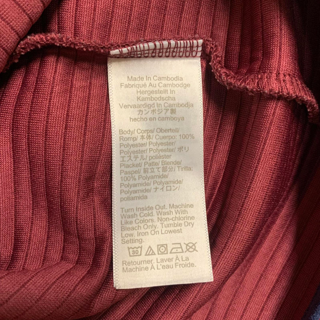 Chaqueta polar auténtica color burdeos de J.Crew, talla grande para hombre