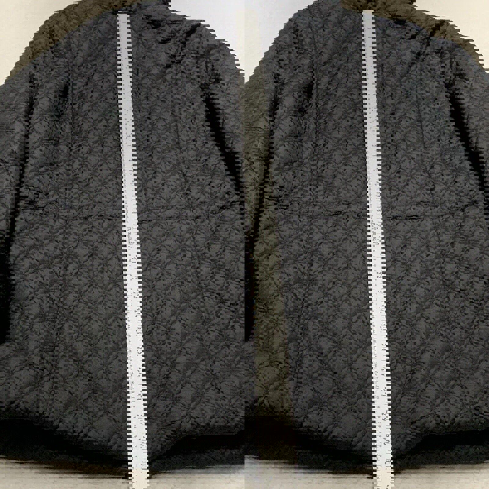 MARC New York Andrew Marc Abrigo acolchado de invierno negro de piel sintética XL para mujer