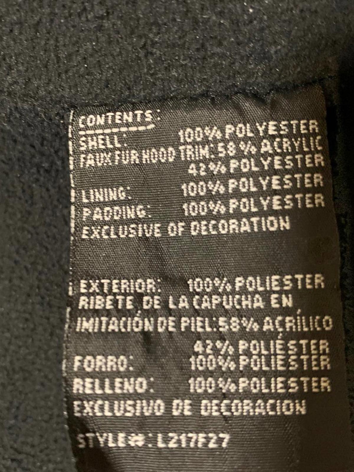 Abrigo de invierno London Fog para niños, talla 3T, negro, con forro polar y capucha de piel sintética extraíble